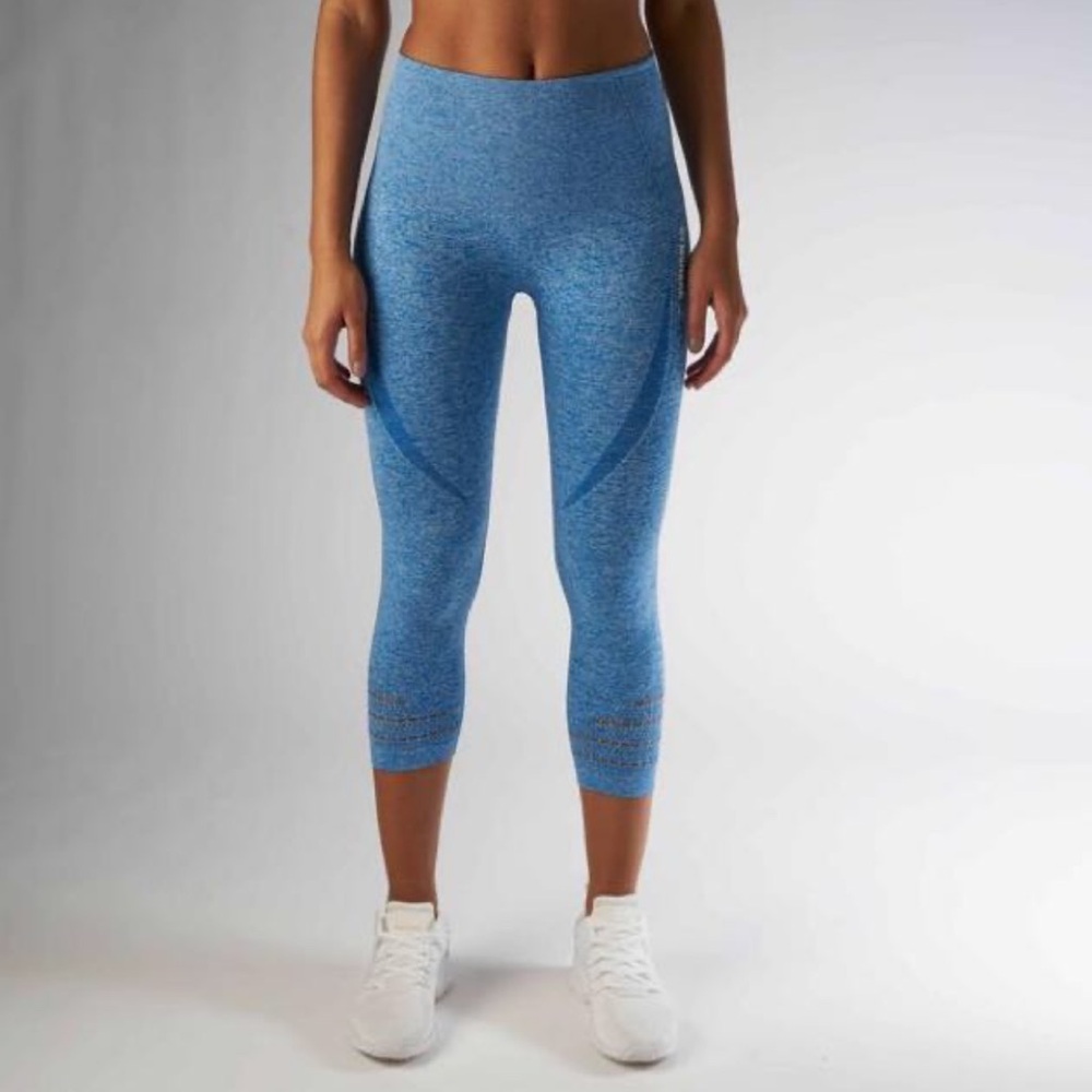 Gymshark Blueberry Marl High Waisted Seamless Crop Leggings